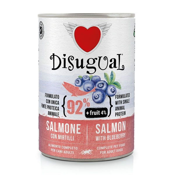 DISUGUAL CANE FRUIT ADULTO SALMONE & MIRTILLI LATTINA 400 GR