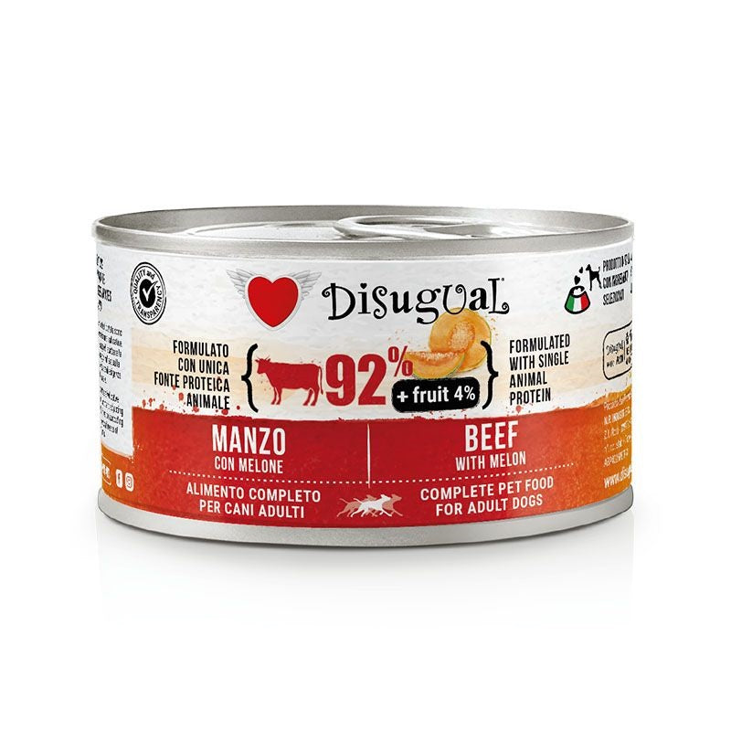 Disugual Cane Fruit Adulto Manzo & Melone Lattina 150 g