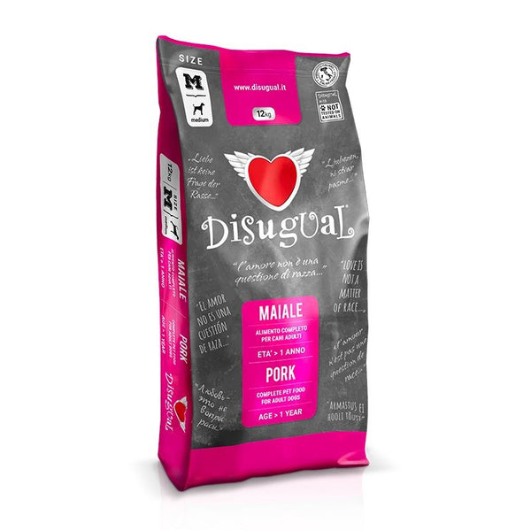 DISUGUAL CANE ADULTO MEDIUM MAIALE 12 KG