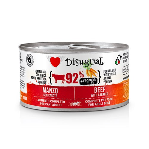 DISUGUAL CANE VEGETABLE ADULTO MANZO & CAROTE LATTINA 150 GR