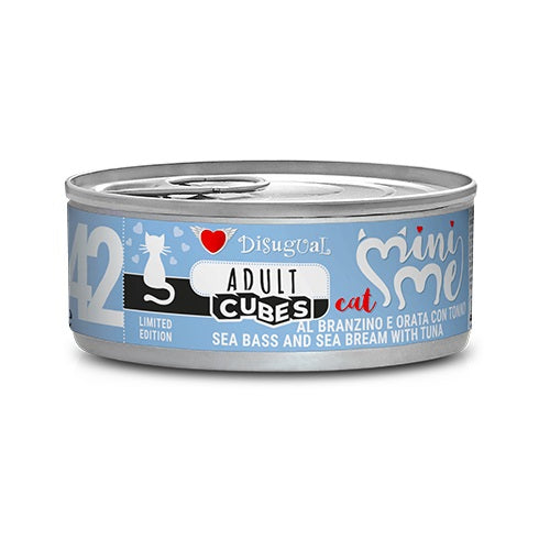 DISUGUAL GATTO MINIME CUBES (42) ADULTO BRANZINO, ORATA & TONNO LATTINA 85 GR