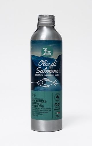 PURO OLIO DI SALMONE CON CRISTALLI DI CBD 250 ML
