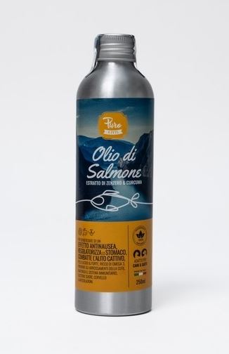 PURO OLIO DI SALMONE CON ZENZERO & CURCUMA 250 ML
