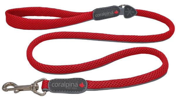 CORALPINA CANE GUINZAGLIO 5TORRI PER TG. "4-5-6" ROSSO