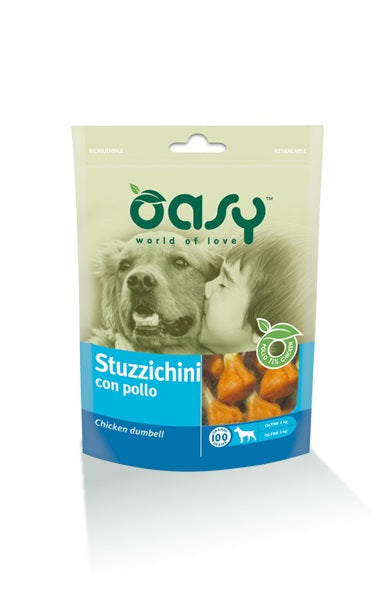 OASY CANE SNACK BUSTA STUZZICHINI DI POLLO 100 GR