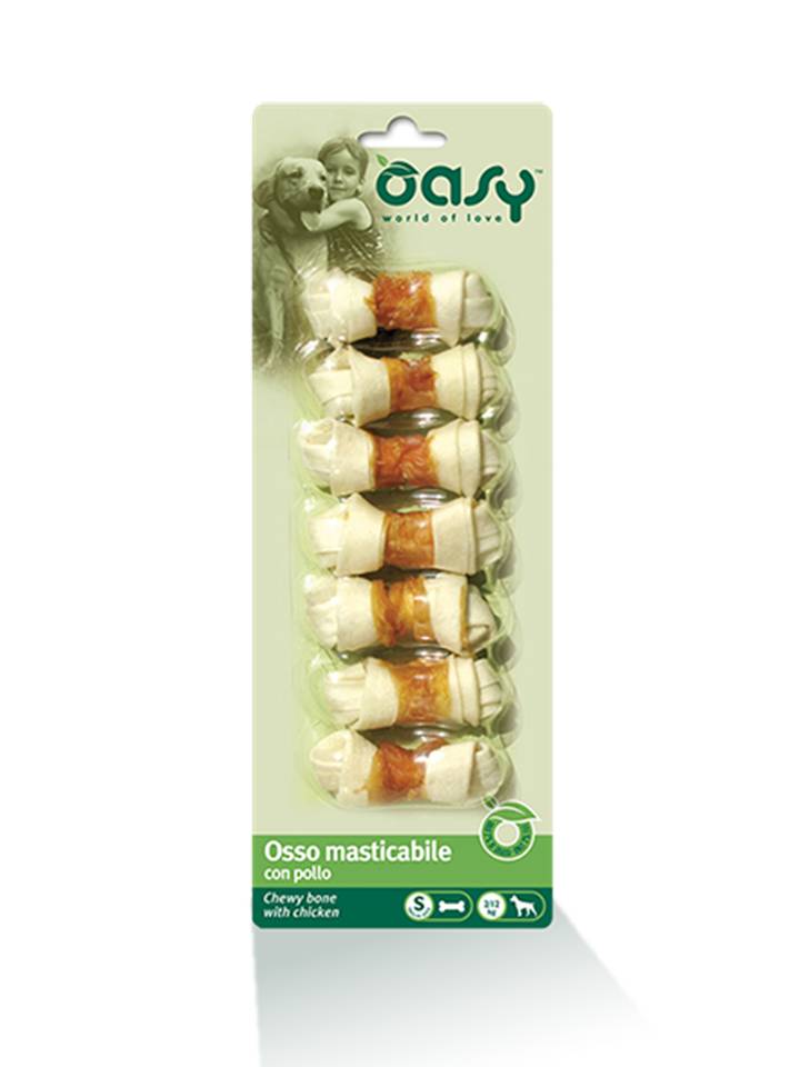 Oasy Cane Snack Osso Masticabile Pollo Taglia S 90 g