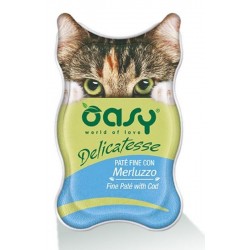 Oasy Gatto Delicatesse Pate' Adulto Merluzzo 85 g