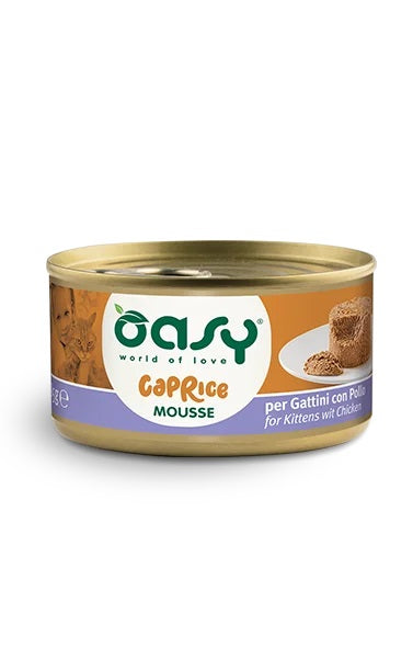 Oasy Gatto Caprice Mousse Kitten Pollo 85 GR