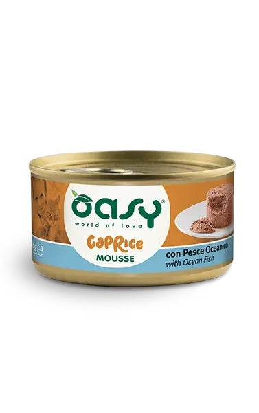 OASY GATTO CAPRICE MOUSSE ADULTO PESCE OCEANICO 85 GR