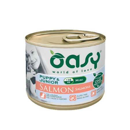 OASY CANE OAP PUPPY&JUNIOR SMALL&MINI SALMONE 200 GR