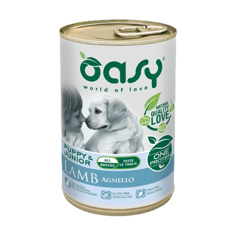 OASY CANE OAP PUPPY&JUNIOR TUTTE LE TAGLIE AGNELLO 400 GR