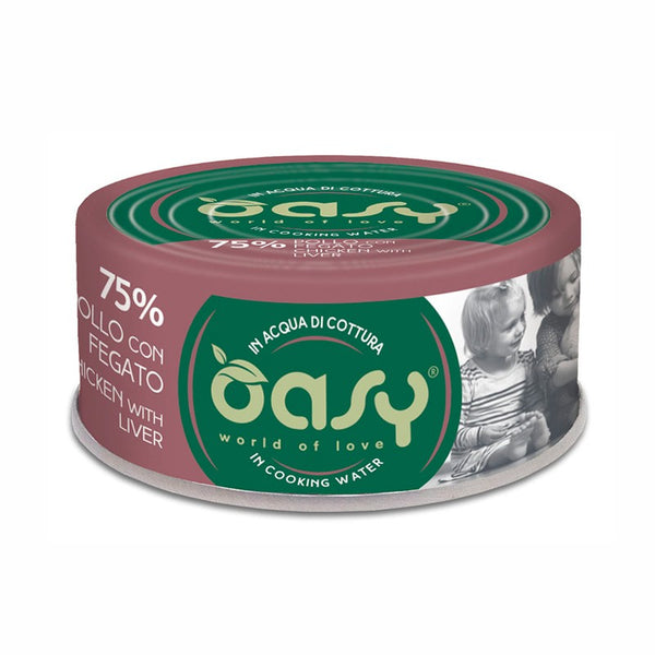 OASY GATTO MORE LOVE IN LATTINA ADULTO POLLO & FEGATO 70 GR