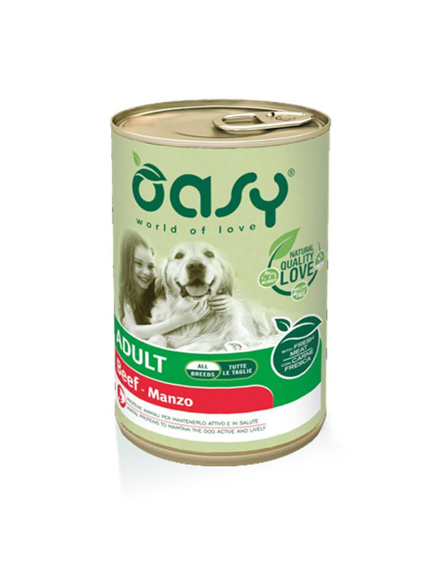 Oasy Cane Lifestage Adulto Manzo 400 g