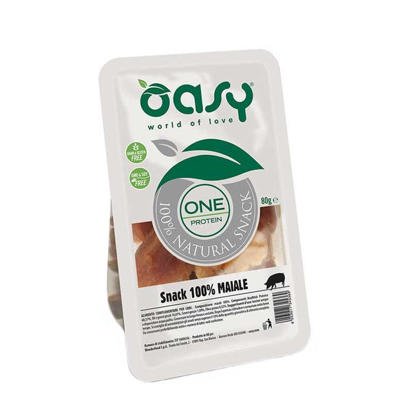 OASY CANE SNACK OAP MAIALE 100% 80 GR