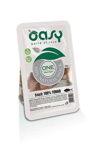 OASY CANE SNACK OAP TONNO 100% 80 GR