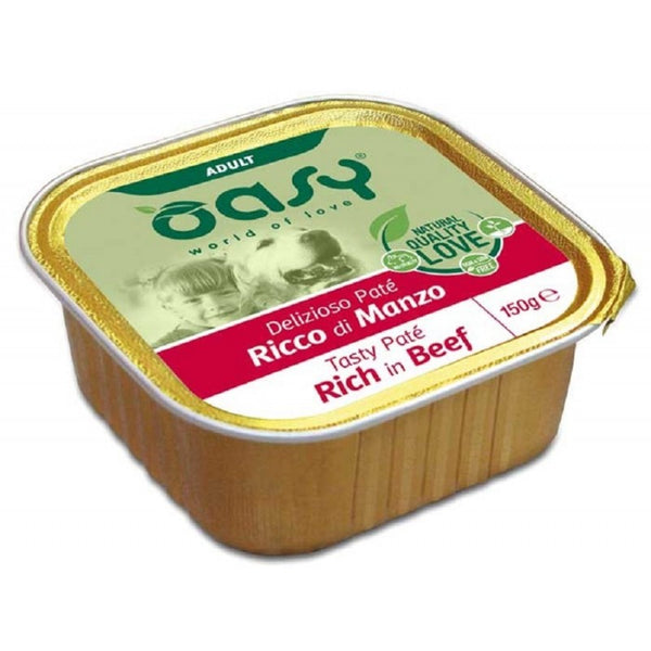 OASY CANE DELIZIOSO PATE’ ADULTO MANZO 150 GR