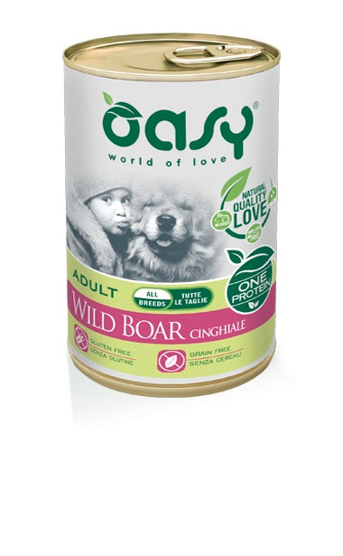 OASY CANE OAP ADULTO MEDIUM&LARGE CINGHIALE 400 GR