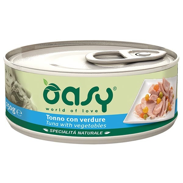 OASY CANE SPECIALITA' NATURALI ADULTO TONNO & VERDURE 150 GR