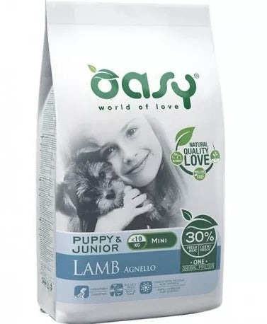 PRODOTTO NON PIU' IN COMMERCIO OASY CANE OAP PUPPY&JUNIOR SMALL&MINI AGNELLO 2,5 KG NEW PACK