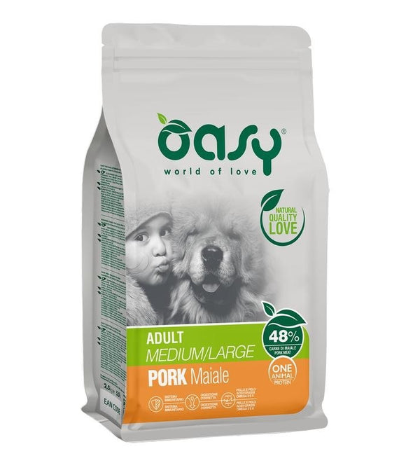 OASY CANE OAP ADULTO MEDIUM&LARGE MAIALE 2,5 KG NEW PACK