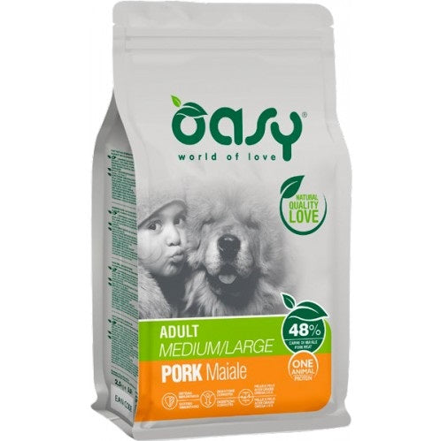 OASY CANE OAP ADULTO MEDIUM&LARGE MAIALE 12 KG NEW PACK