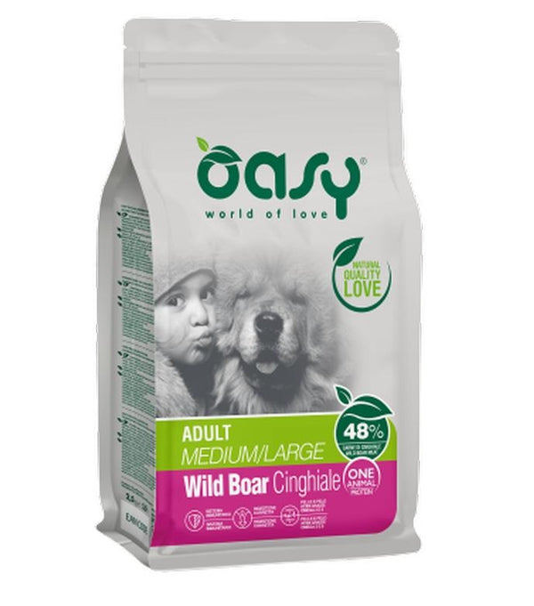 OASY CANE OAP ADULTO MEDIUM&LARGE CINGHIALE 12 KG NEW PACK