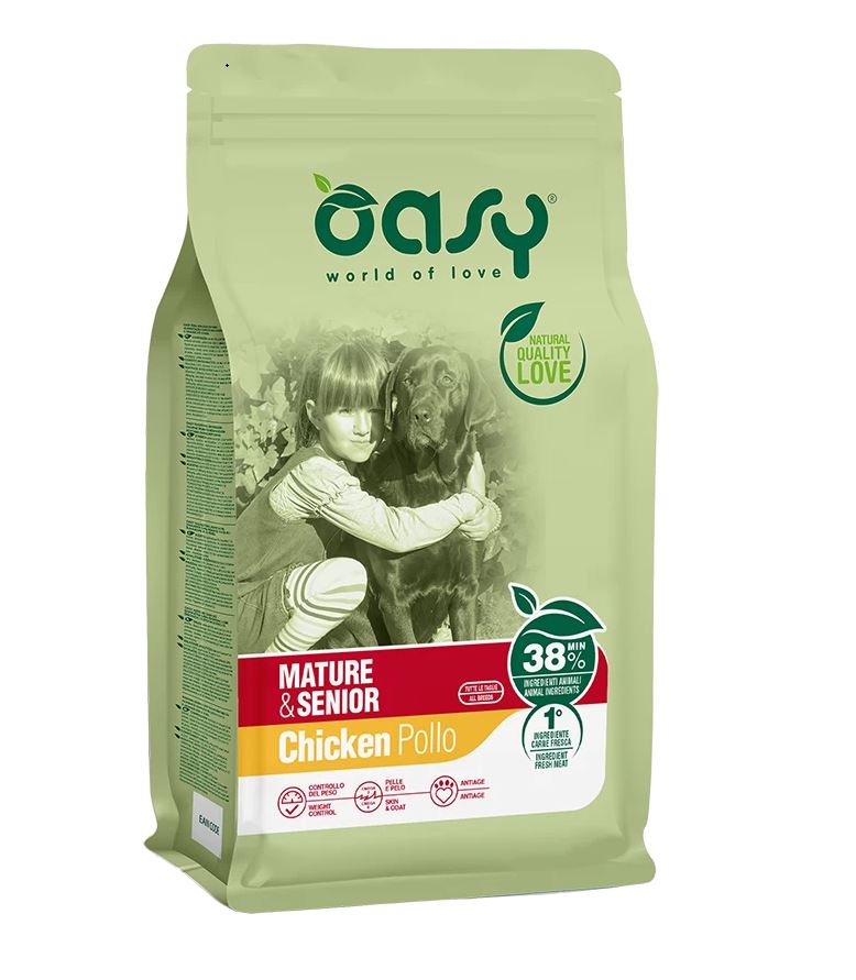 OASY CANE LIFESTAGE MATURE&SENIOR POLLO 3 KG NEW PACK