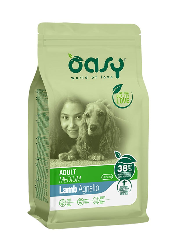 OASY CANE LIFESTAGE ADULTO MEDIUM AGNELLO 3 KG NEW PACK