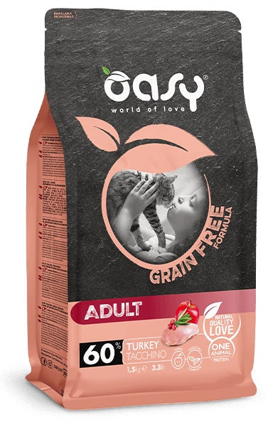 Oasy Gatto Grain Free Adulto Tacchino 300 g