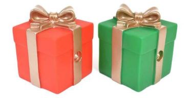 LEO PET XMAS CANE GIOCO PACCO REGALO IN VINILE 8x6x6 CM