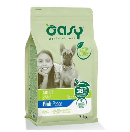 OASY CANE LIFESTAGE ADULTO SMALL PESCE 3 KG