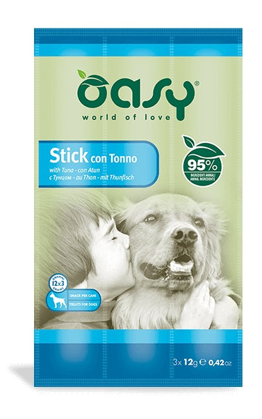 OASY CANE SNACK STICK TONNO CF. (3x12) GR