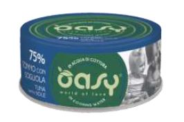 OASY GATTO MORE LOVE IN LATTINA ADULTO TONNO & SOGLIOLA 70 GR