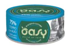 OASY GATTO MORE LOVE IN LATTINA ADULTO TONNO & ALICI 70 GR