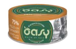 OASY GATTO MORE LOVE IN LATTINA ADULTO POLLO & FORMAGGIO 70 GR