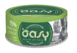OASY GATTO MORE LOVE IN LATTINA ADULTO TONNO & VONGOLE 70 GR