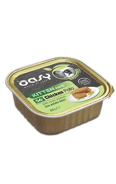 OASY GATTO GRAIN FREE PATE' KITTEN POLLO & PATATE DOLCI 85 GR