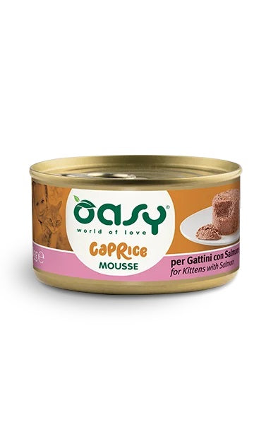 OASY GATTO CAPRICE MOUSSE KITTEN SALMONE 85 GR