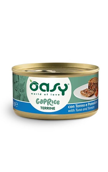 OASY GATTO CAPRICE TERRINE ADULTO TONNO & POMODORO 85 GR