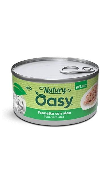 OASY GATTO NATURY SOFT JELLY IN LATTINA ADULTO TONNETTO & ALOE 85 GR