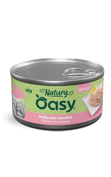 OASY CANE NATURY SOFT JELLY IN LATTINA PUPPY POLLO 150 GR
