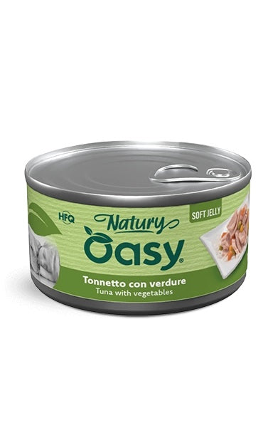 Oasy Cane Natury Soft Jelly in Lattina Adulto Tonnetto & Verdure 150 g