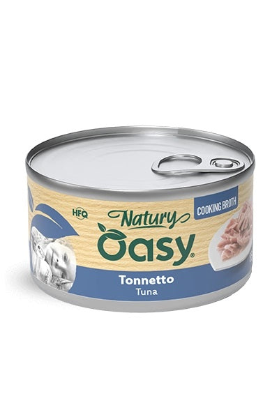 OASY GATTO NATURY LATTINA IN BRODO DI COTTURA ADULTO TONNETTO 85 GR