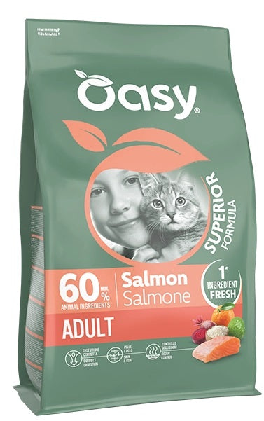OASY GATTO SUPERIOR FORMULA ADULTO SALMONE 300 GR