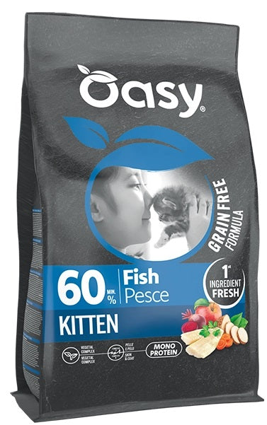 OASY GATTO GRAIN FREE FORMULA KITTEN PESCE 300 GR