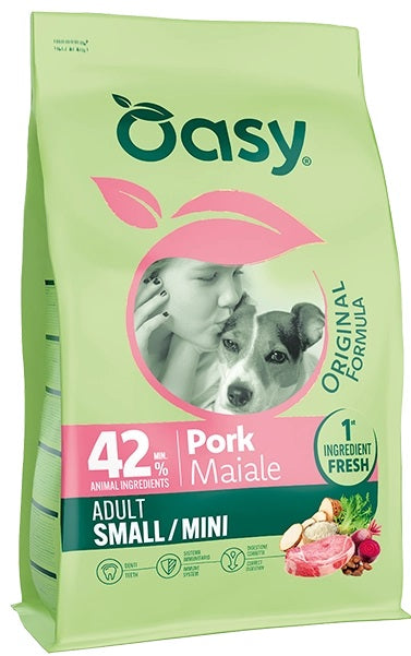 OASY CANE ORIGINAL FORMULA ADULTO SMALL&MINI MAIALE 2 KG