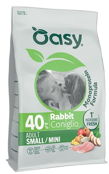 OASY CANE MONOPROTEIN FORMULA ADULTO SMALL&MINI CONIGLIO 800 GR