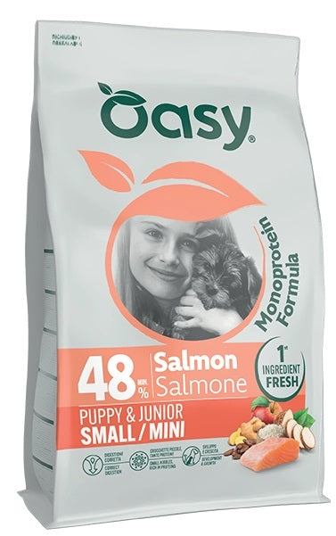 OASY CANE MONOPROTEIN FORMULA PUPPY&JUNIOR SMALL&MINI SALMONE 2 KG