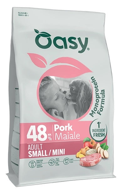 OASY CANE MONOPROTEIN FORMULA ADULTO SMALL&MINI MAIALE 2 KG
