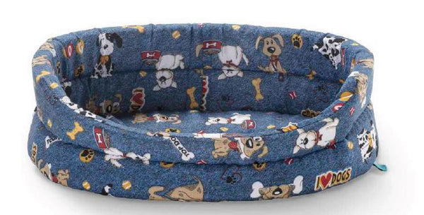 LEO PET CANE CUCCIA OVALE "ORFEO LOVE MY DOG" 65x60x17 CM